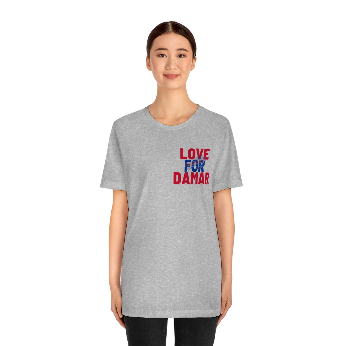 Love for Damar Hamlin Buffalo Bills Hamlin Strong Love for #3 Unisex Jersey Short Sleeve Tee