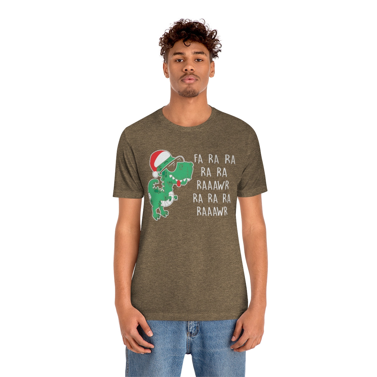 Fa Ra Ra Ra Ra Rawr Cute Dino Christmas Funny Tshirt