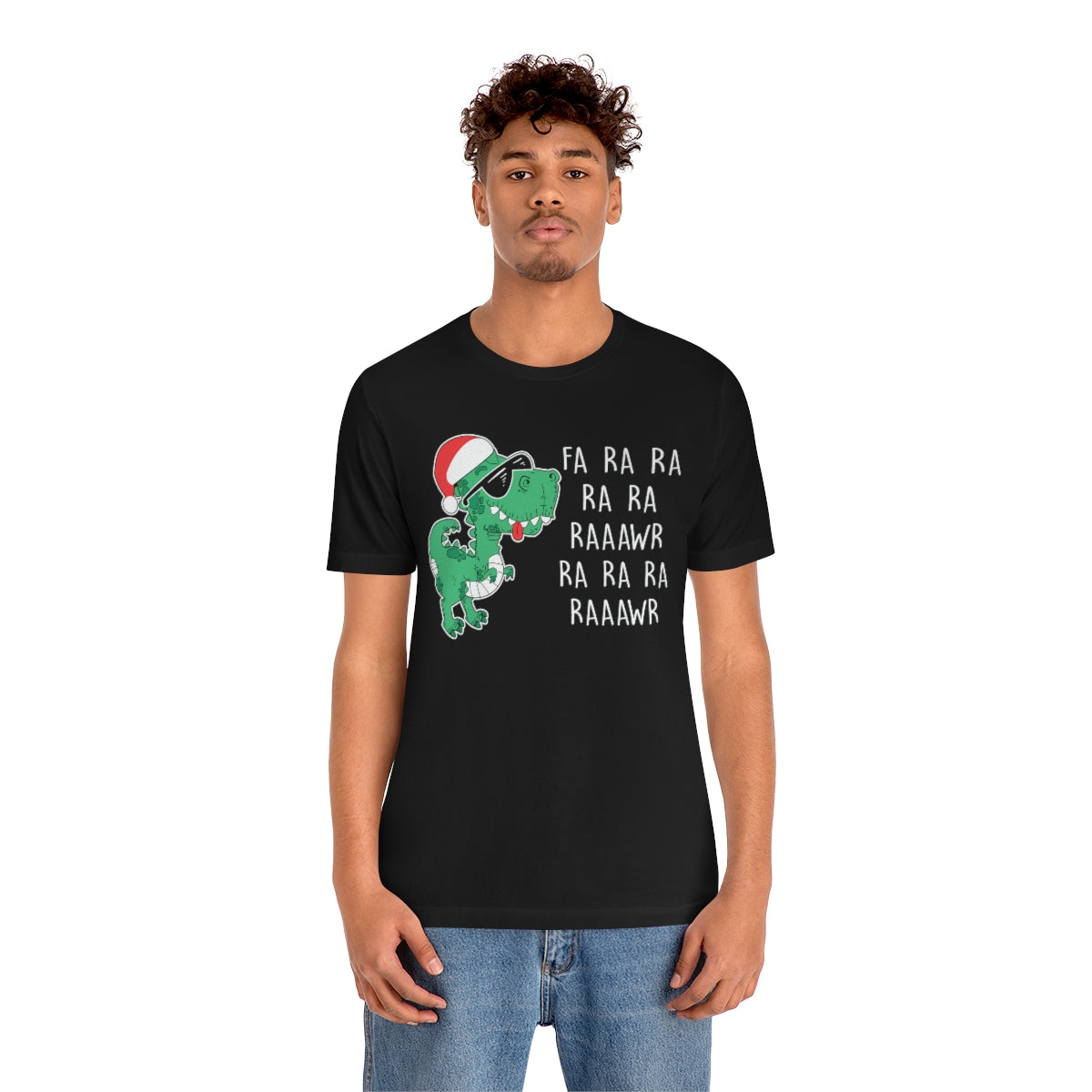 Fa Ra Ra Ra Ra Rawr Cute Dino Christmas Funny Tshirt