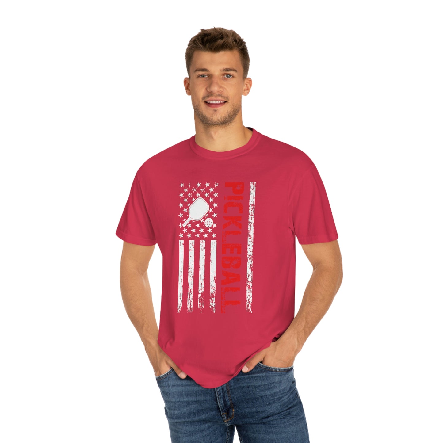 American Flag Pickleball Tshirt