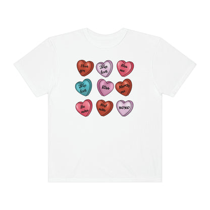 Cute Conversation Hearts Valentines Day Tshirt