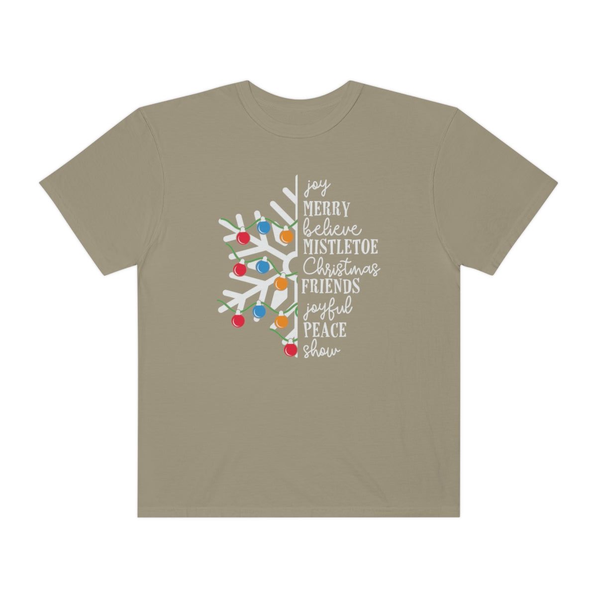 White Snowflake with Merry Christmas TeeShirt