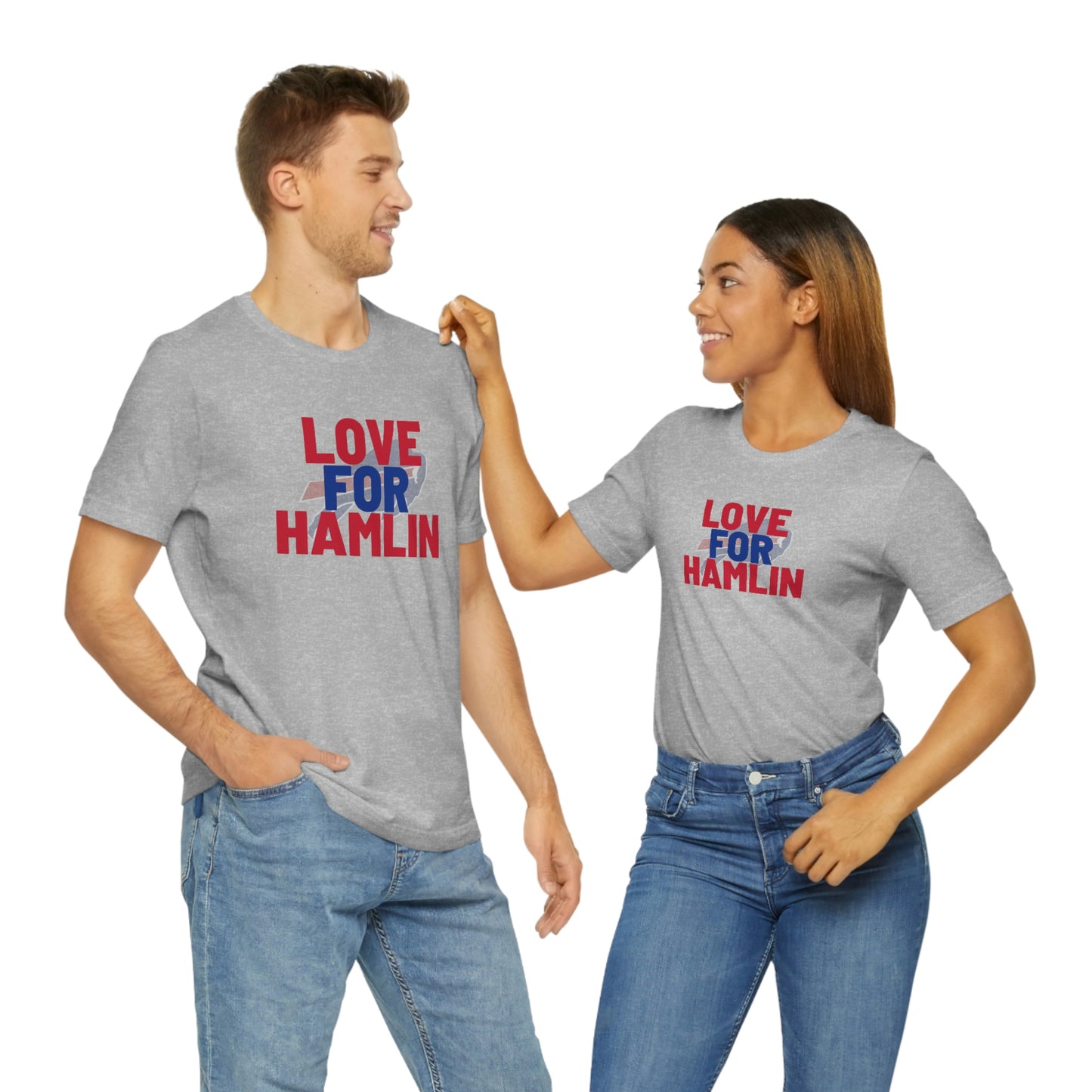 Love for Hamlin Buffalo Bills Logo #3 Unisex Jersey Short Sleeve Tee