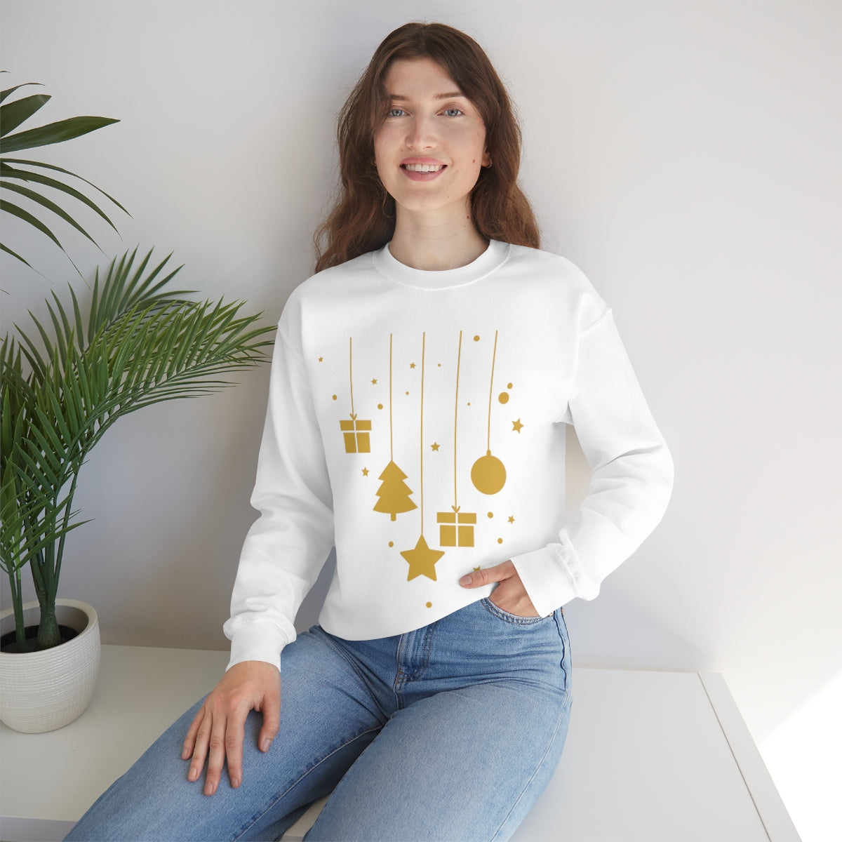 Cute Hanging Ornaments Christmas Sweatshirt