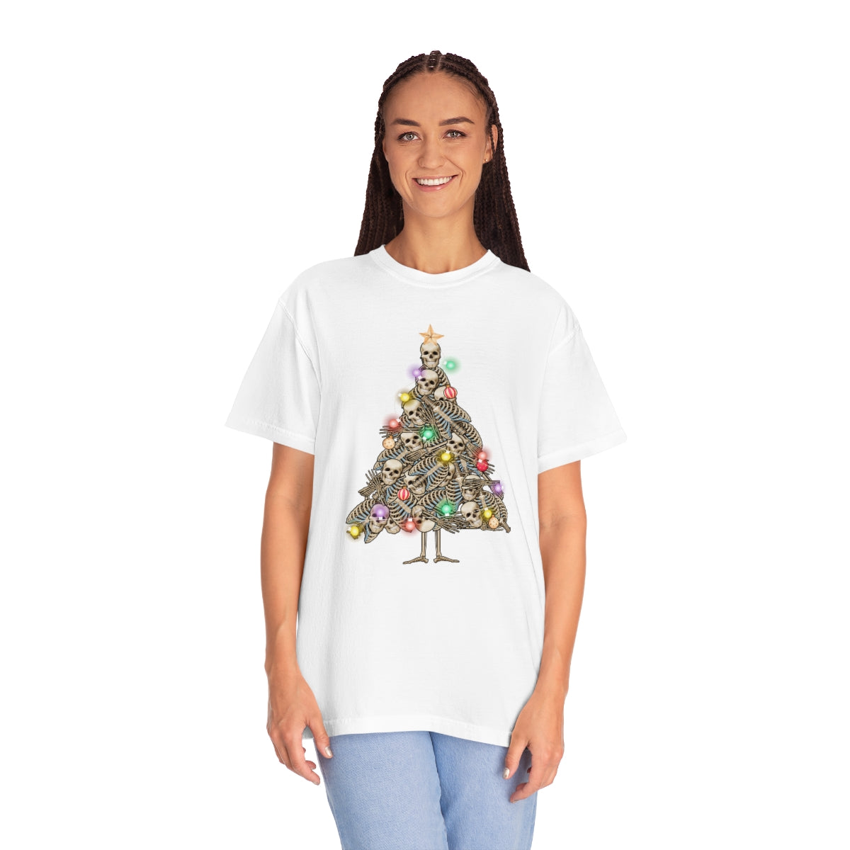 Skeleton Christmas Tree Holiday Tshirt