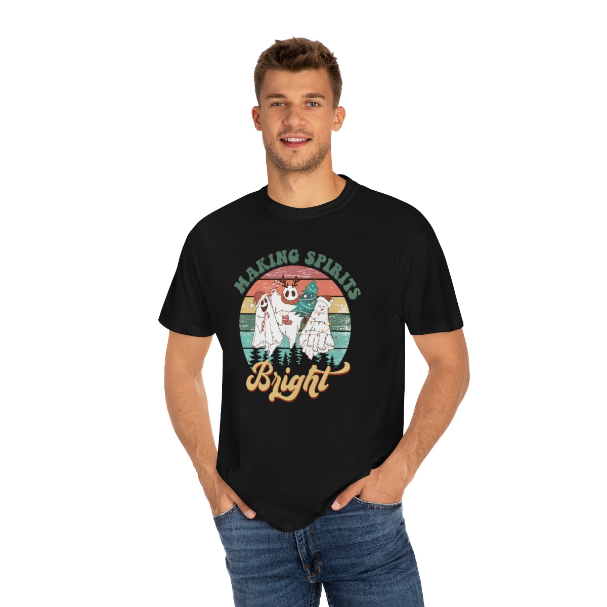 Making Spirits Bright Christmas Ghosts TeeShirt