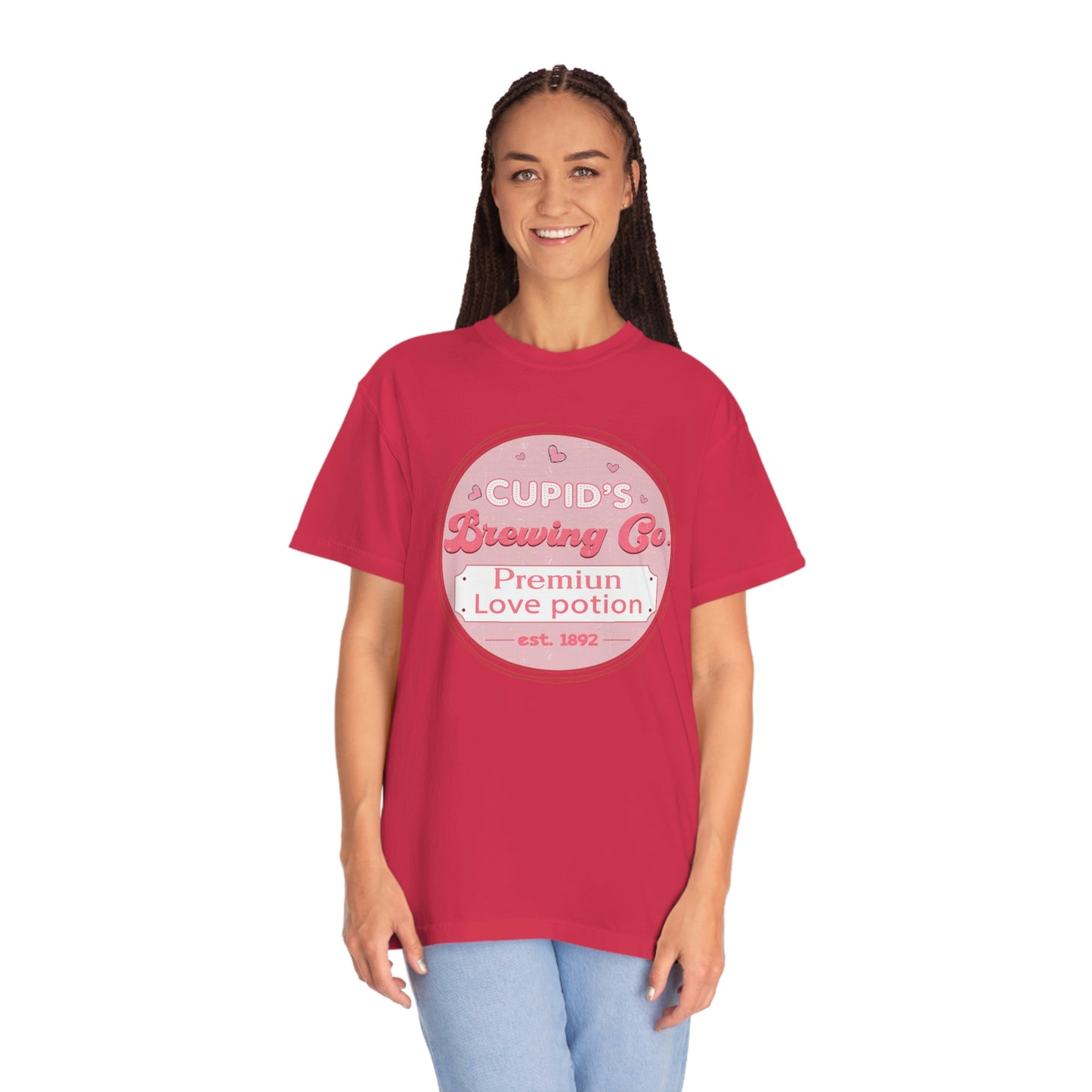 Cupids Brewing Co. Premium Love Potion Valentines Day Tshirt