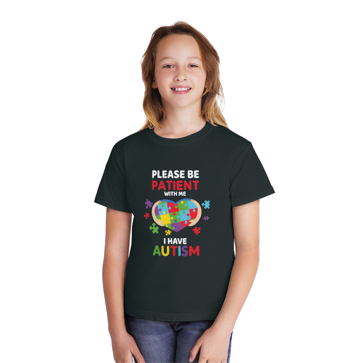 Please be Patient with Me I have Autism Youth Midweight Tshirt