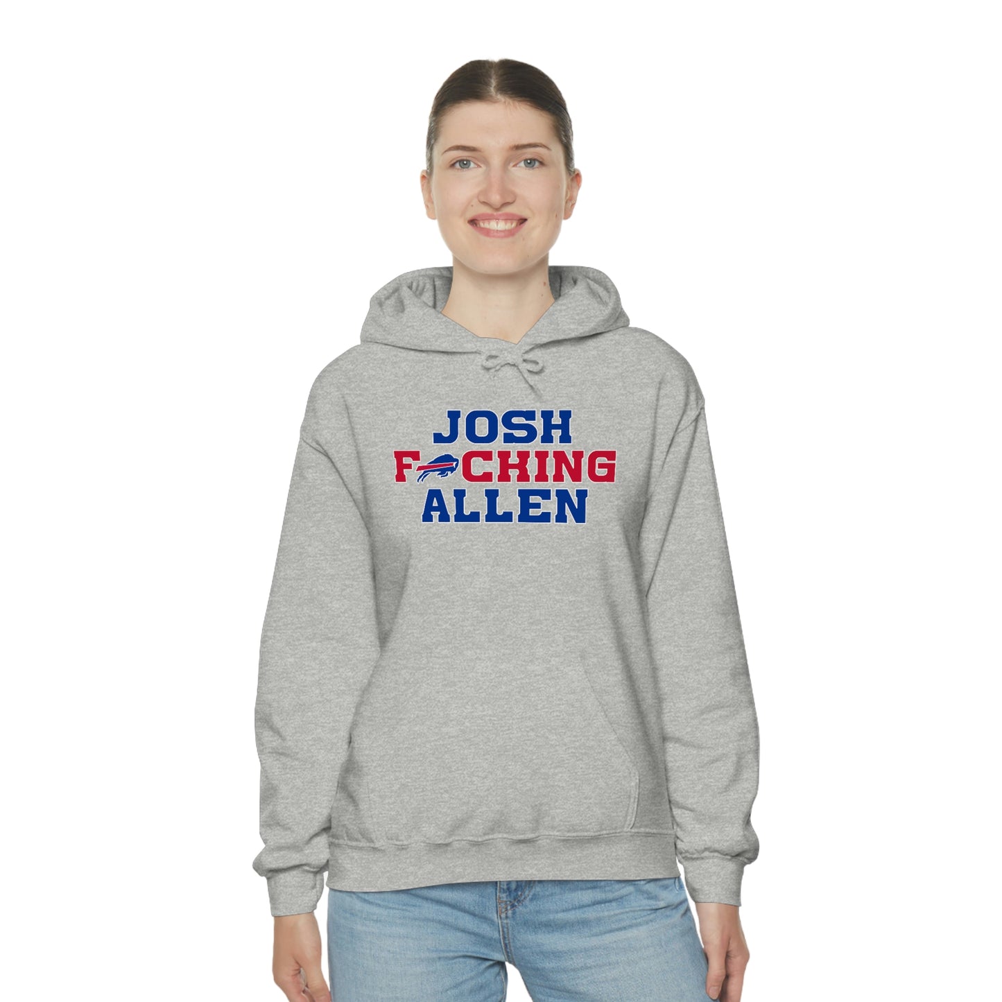 Josh Freaking Allen Bills Mafia #17 Buffalo Bills Football Hooded Sweatshirt