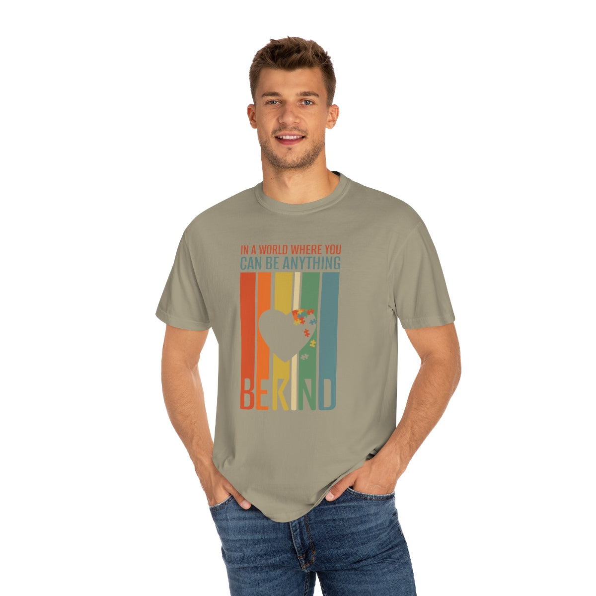 Be Kind Flag Heart Autism Awareness Tshirt