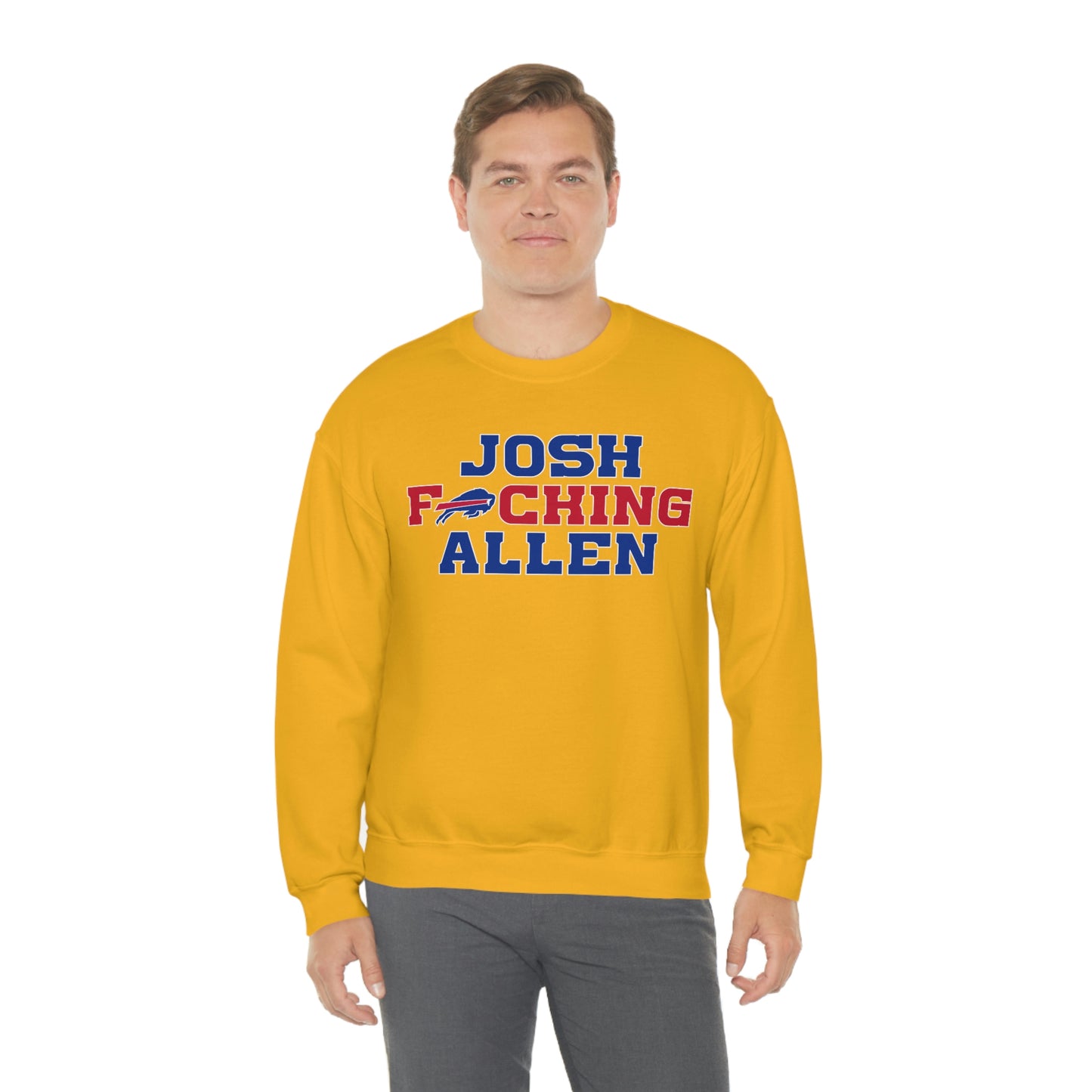 Josh Freaking Allen Bills Mafia #17 Buffalo Bills Football Crewneck Sweatshirt