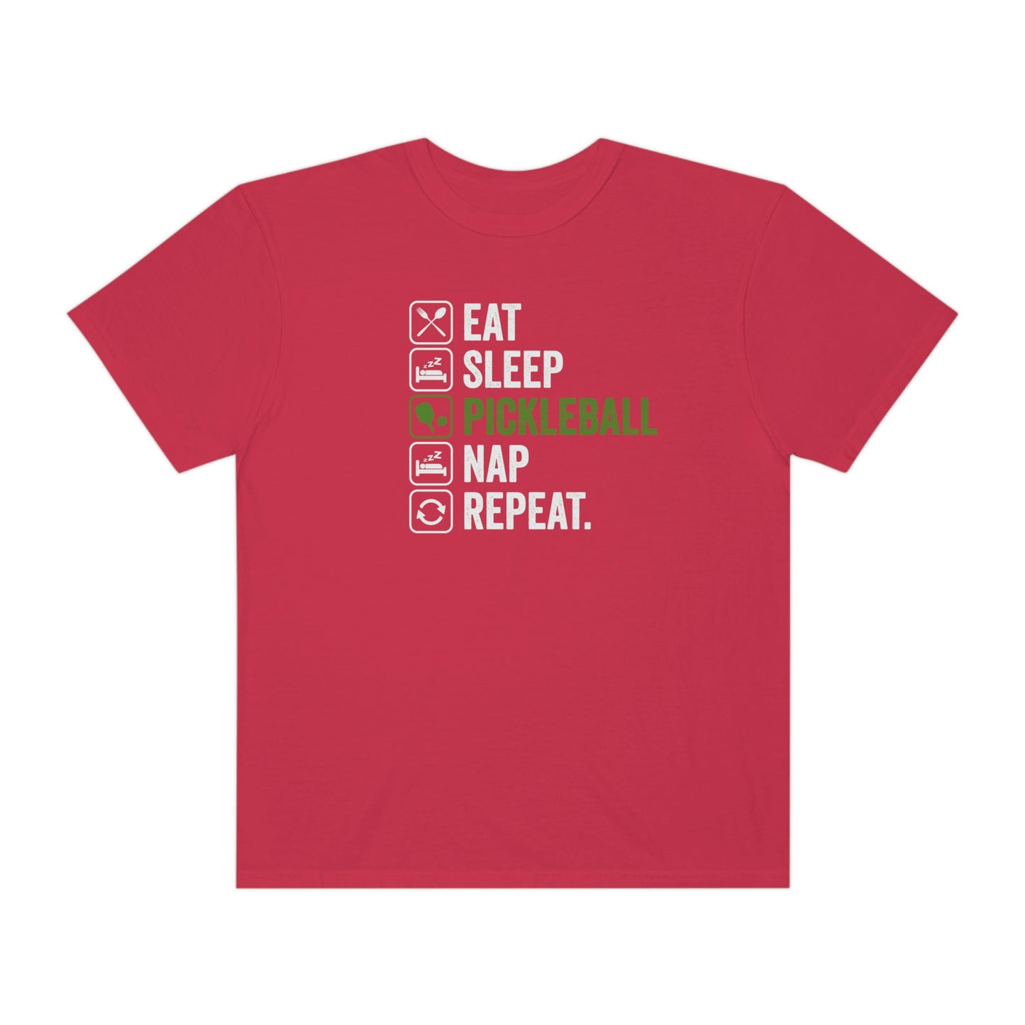 Eat Sleep Pickleball Nap Repeat Tshirt