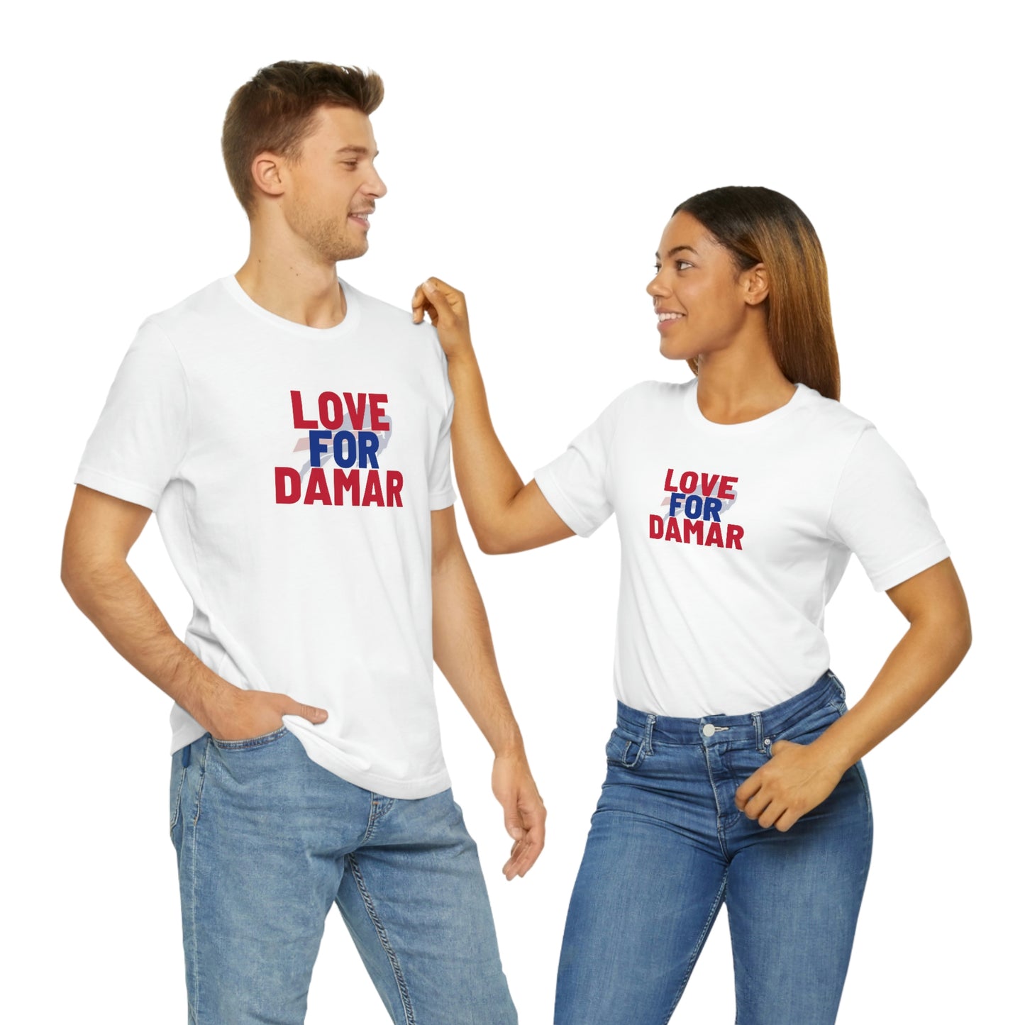 Love for Damar Buffalo Bills Logo #3 Damar Hamlin Supporter Unisex Jersey Short Sleeve Tee