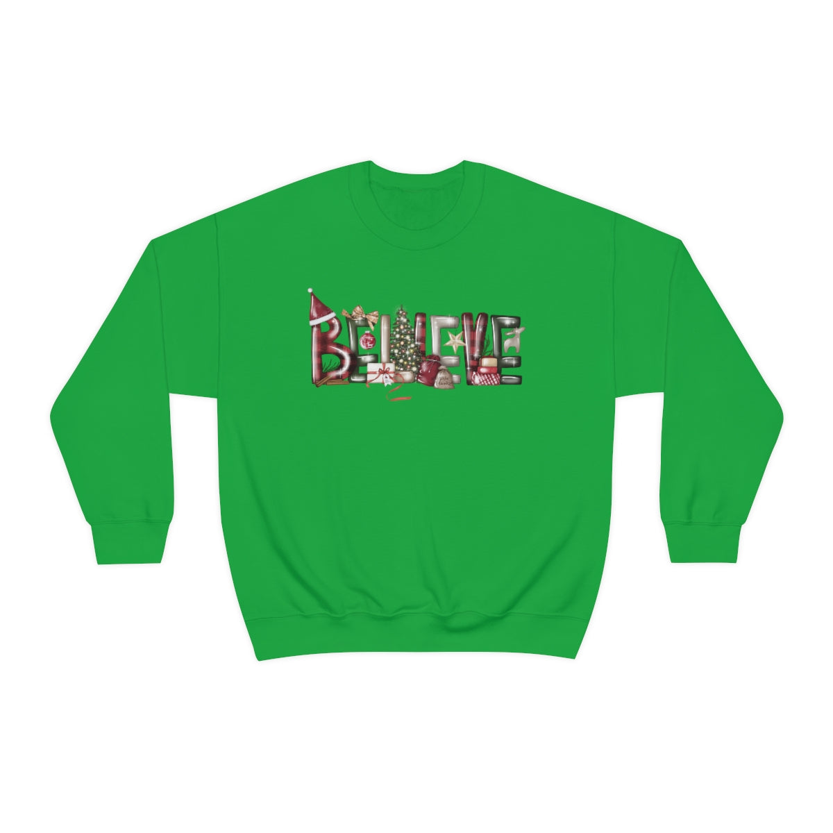 Believe Christmas Magic Xmas Holiday Sweatshirt