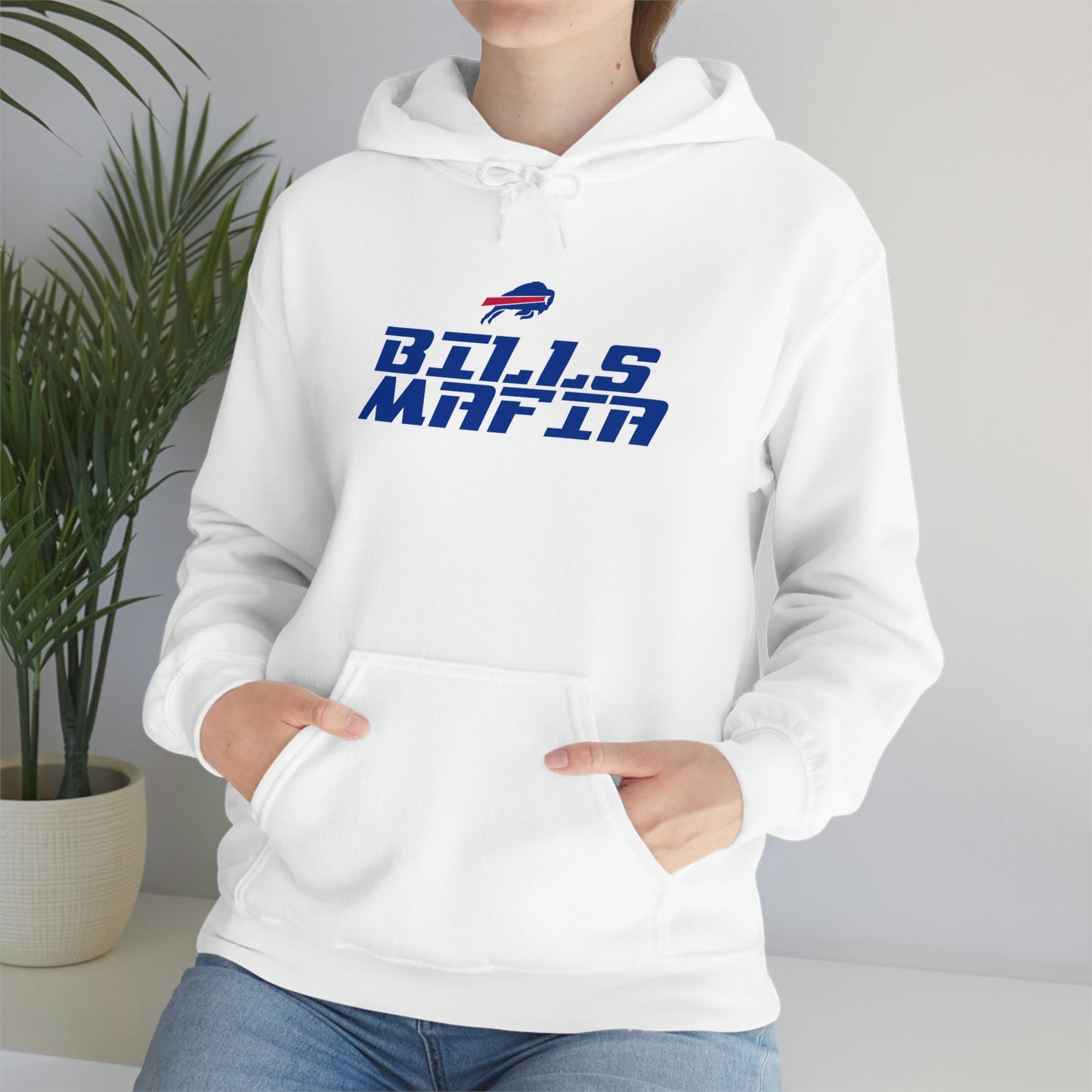 Buffalo Bills Football Bills Mafia NFL Redzone Font Hooded Sweatshirt