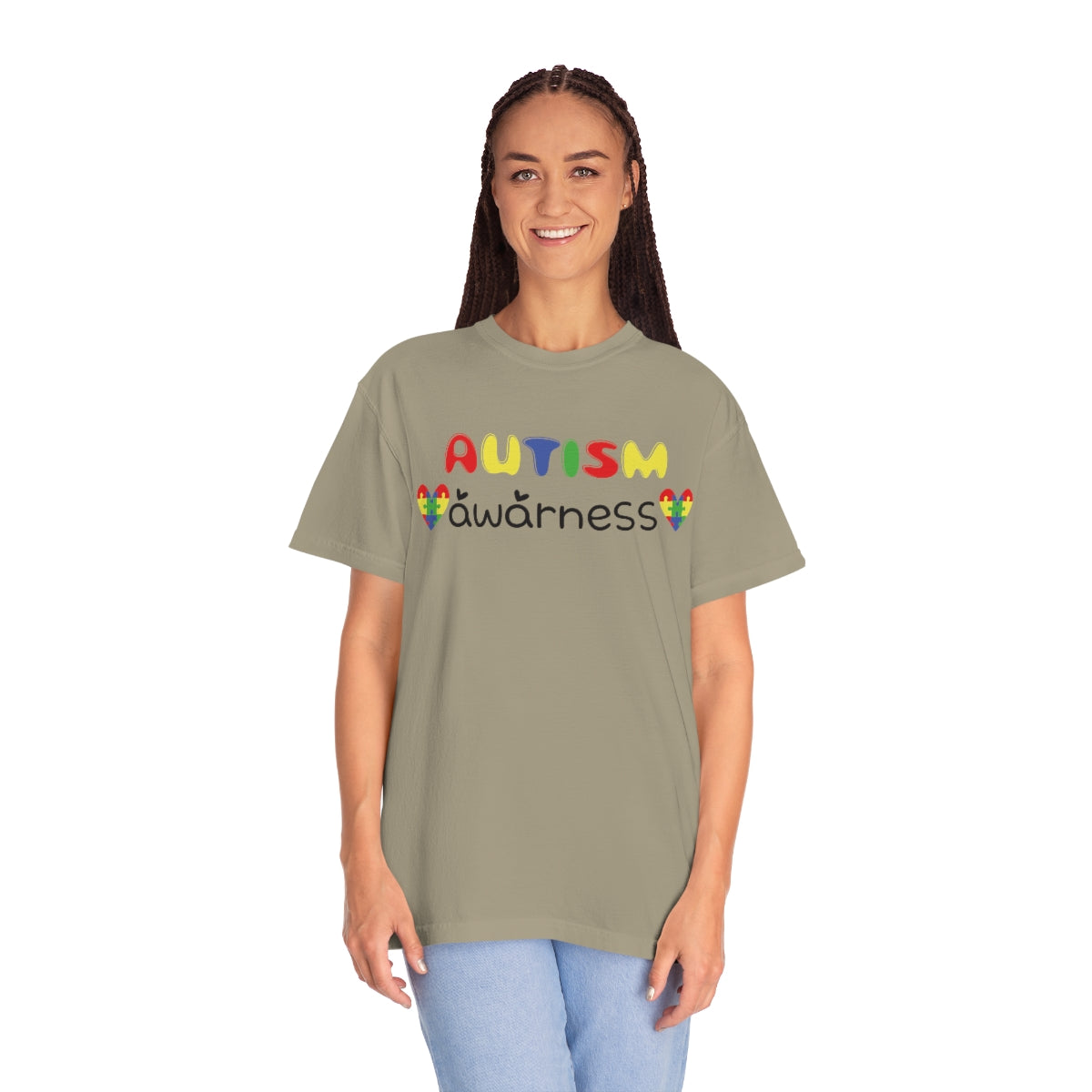 Autism Awareness Cute Lettering Tshirt