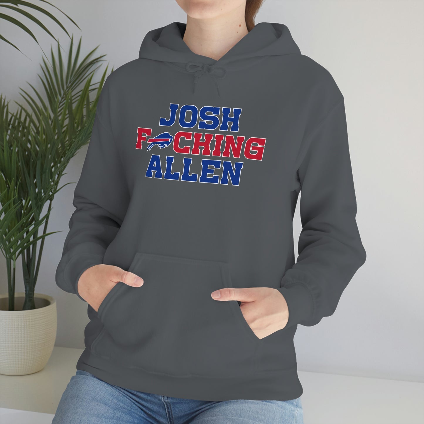 Josh Freaking Allen Bills Mafia #17 Buffalo Bills Football Hooded Sweatshirt