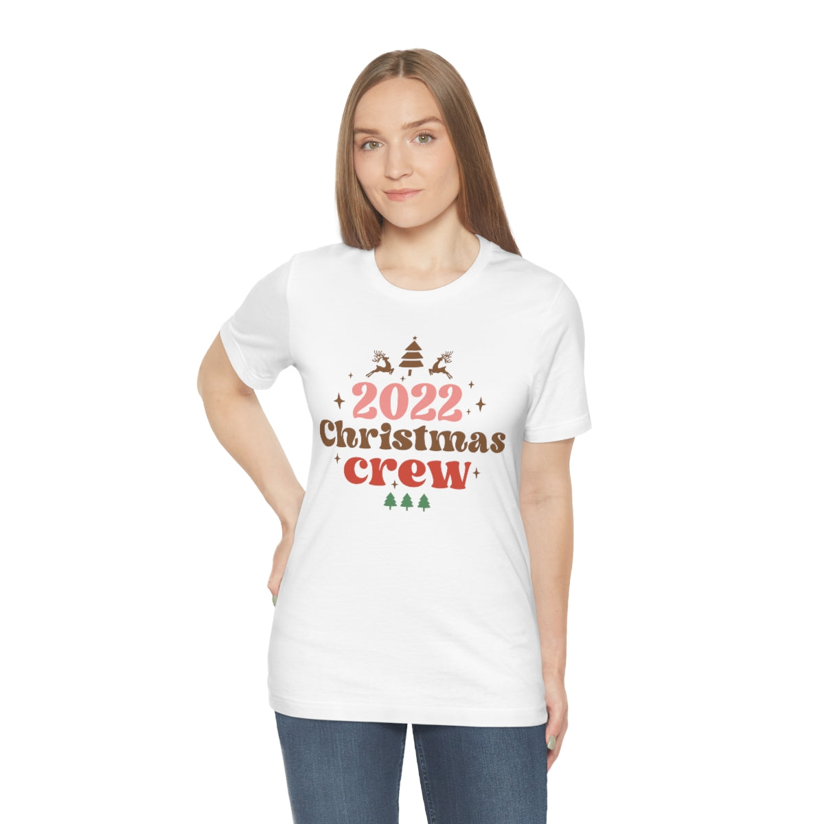 2022 Christmas Crew Family Christmas Reindeer Tshirt