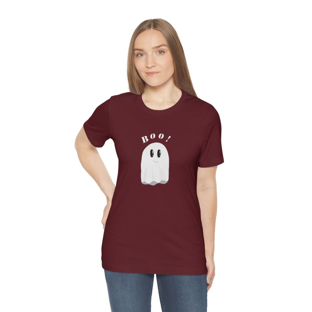 Cool Boo Ghost Design Unisex Jersey Short Sleeve Tee