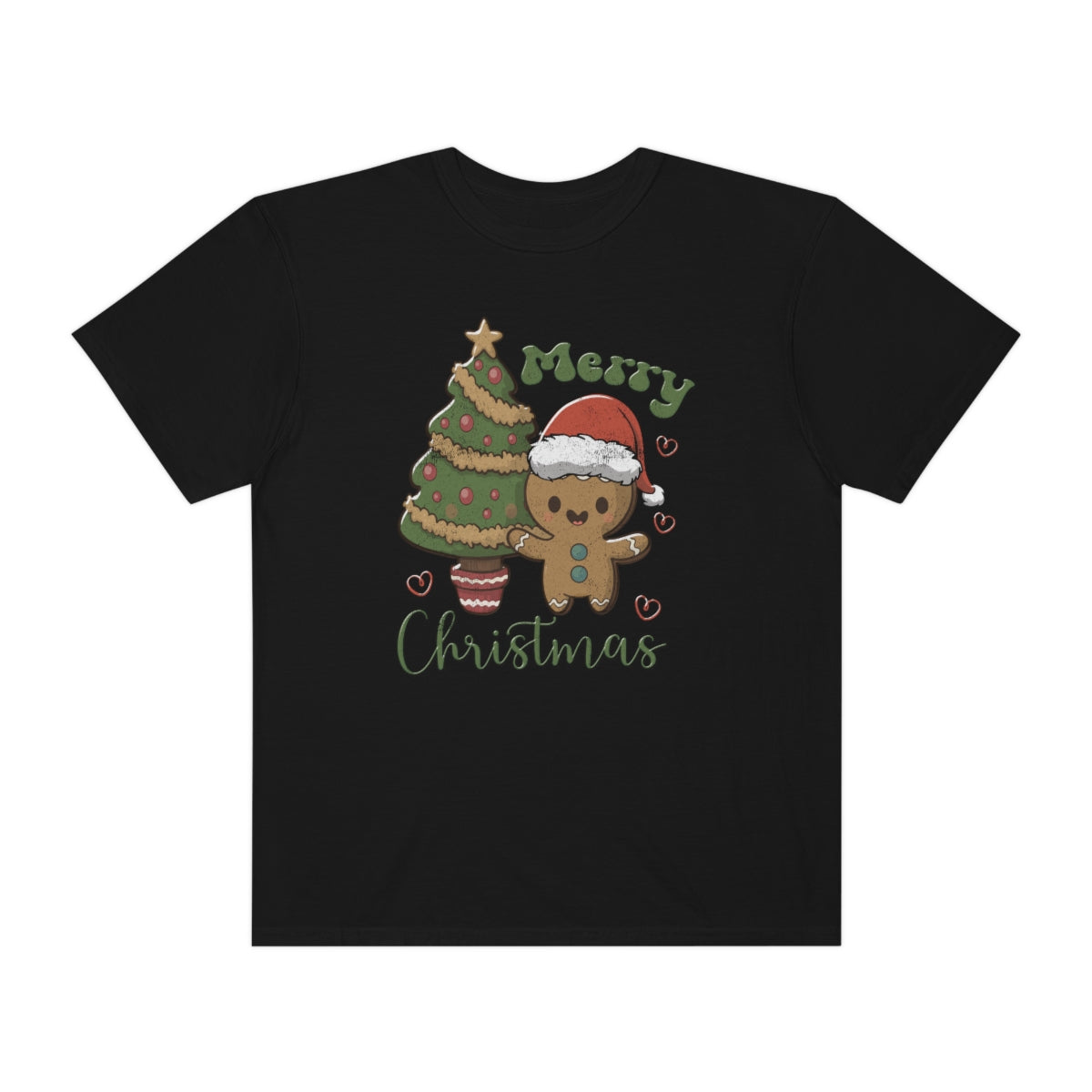 Cute Gingerbread Man Cookie Merry Christmas Tshirt