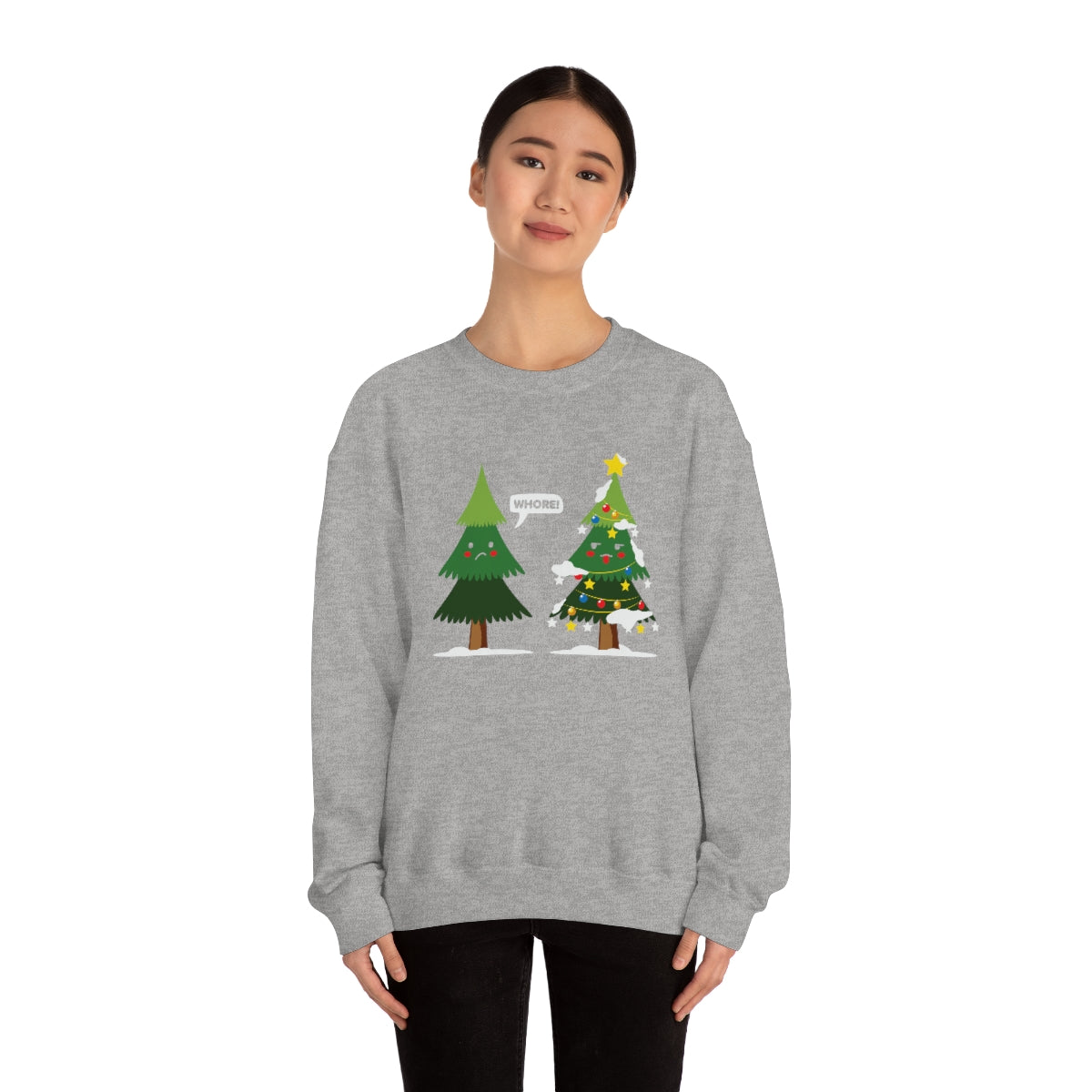 Funny Christmas Trees Cursing Xmas Sweatshirt