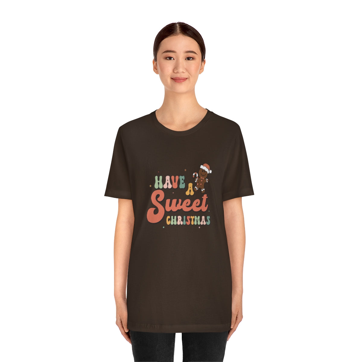 Have a Sweet Christmas Gingerbread Retro Tshirt