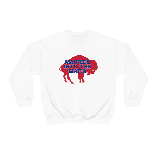 Married Into the Mafia Buffalo Bills Football Bills Mafia Crewneck Sweatshirt