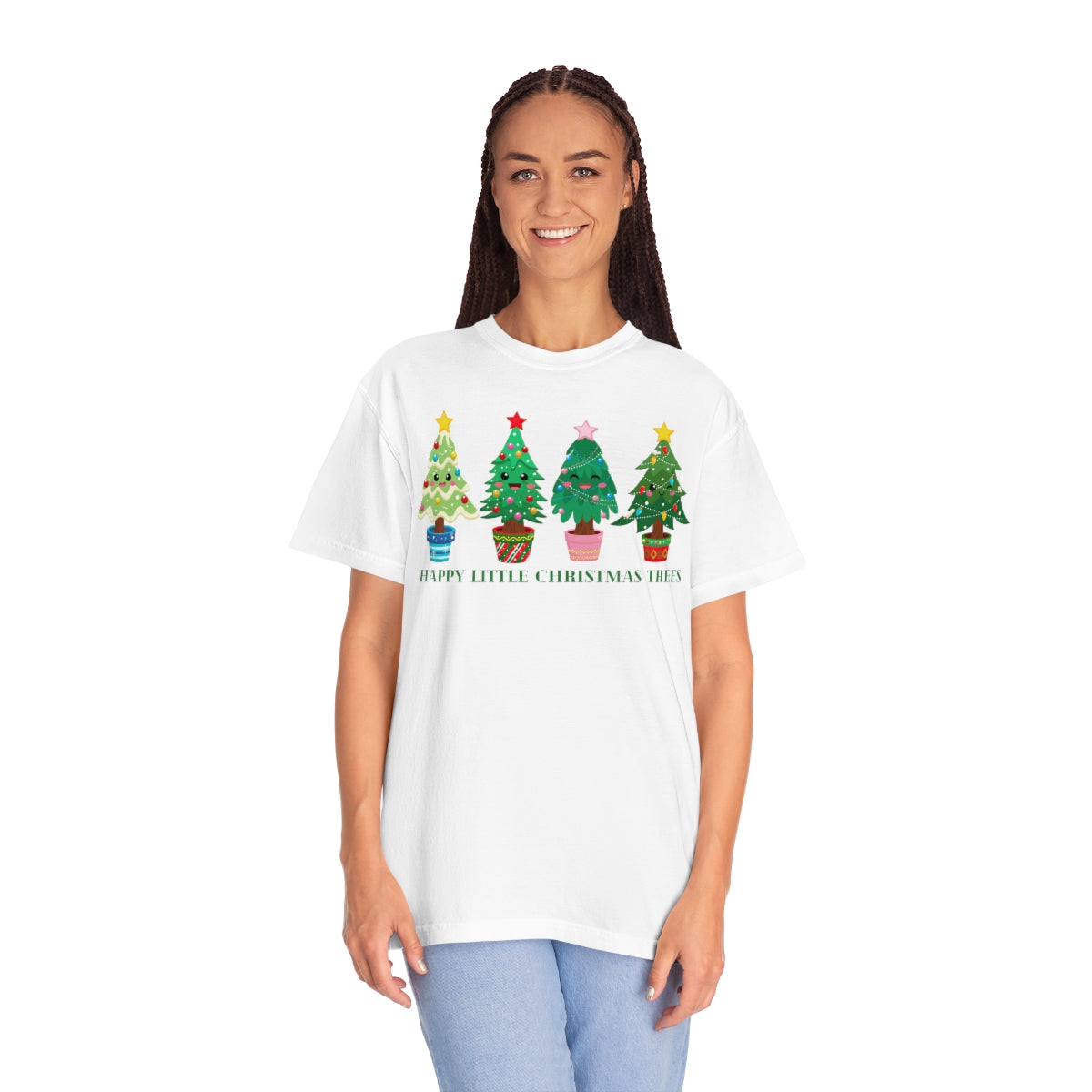 Happy Little Christmas Trees Holiday Xmas TShirt