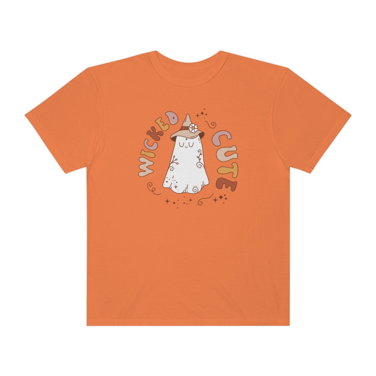 Wicked Cute Ghost Design, Halloween Tshirt, Funny Tshirt Design on Unisex Garment-Dyed T-shirt