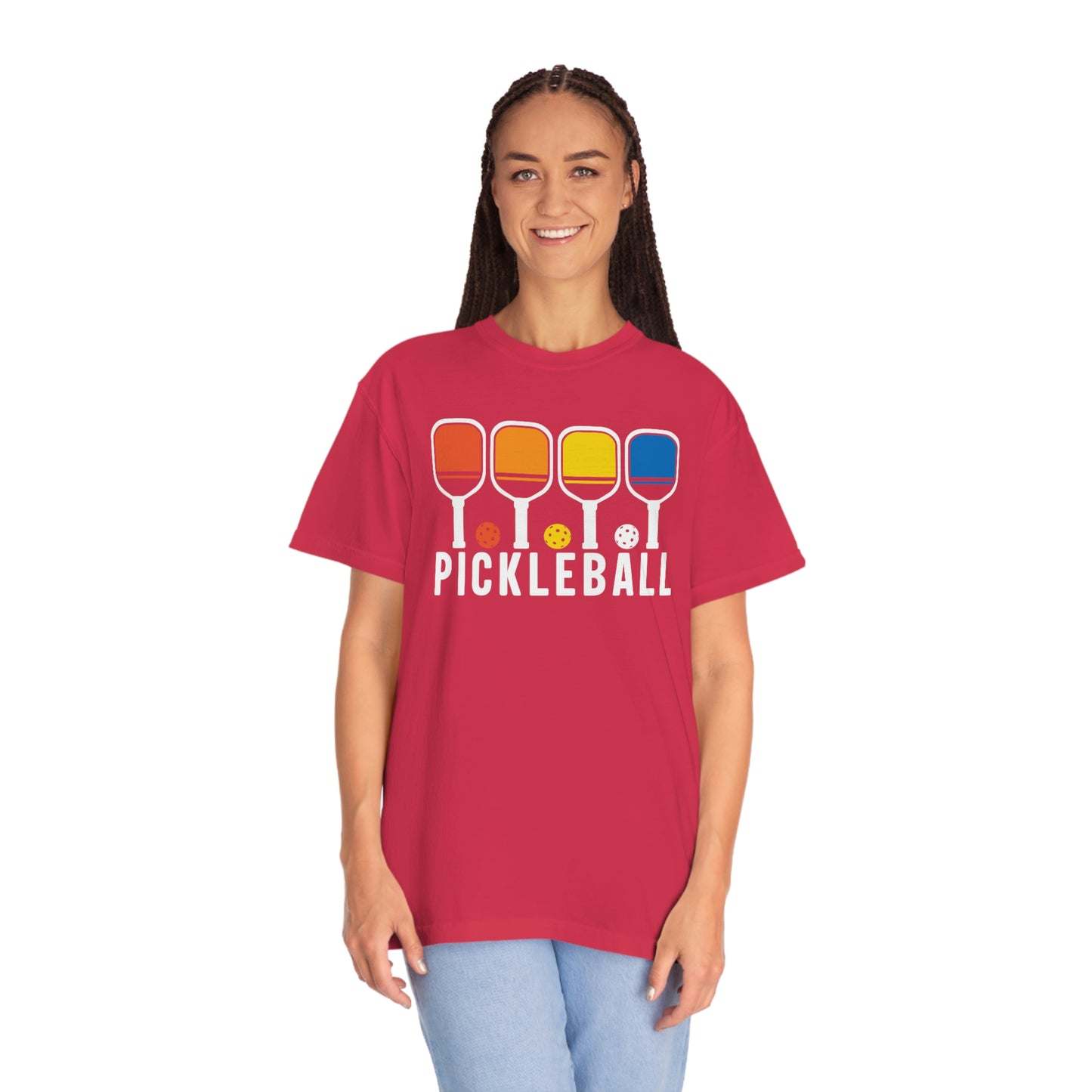 Colorful Retro Pickleball Tshirt