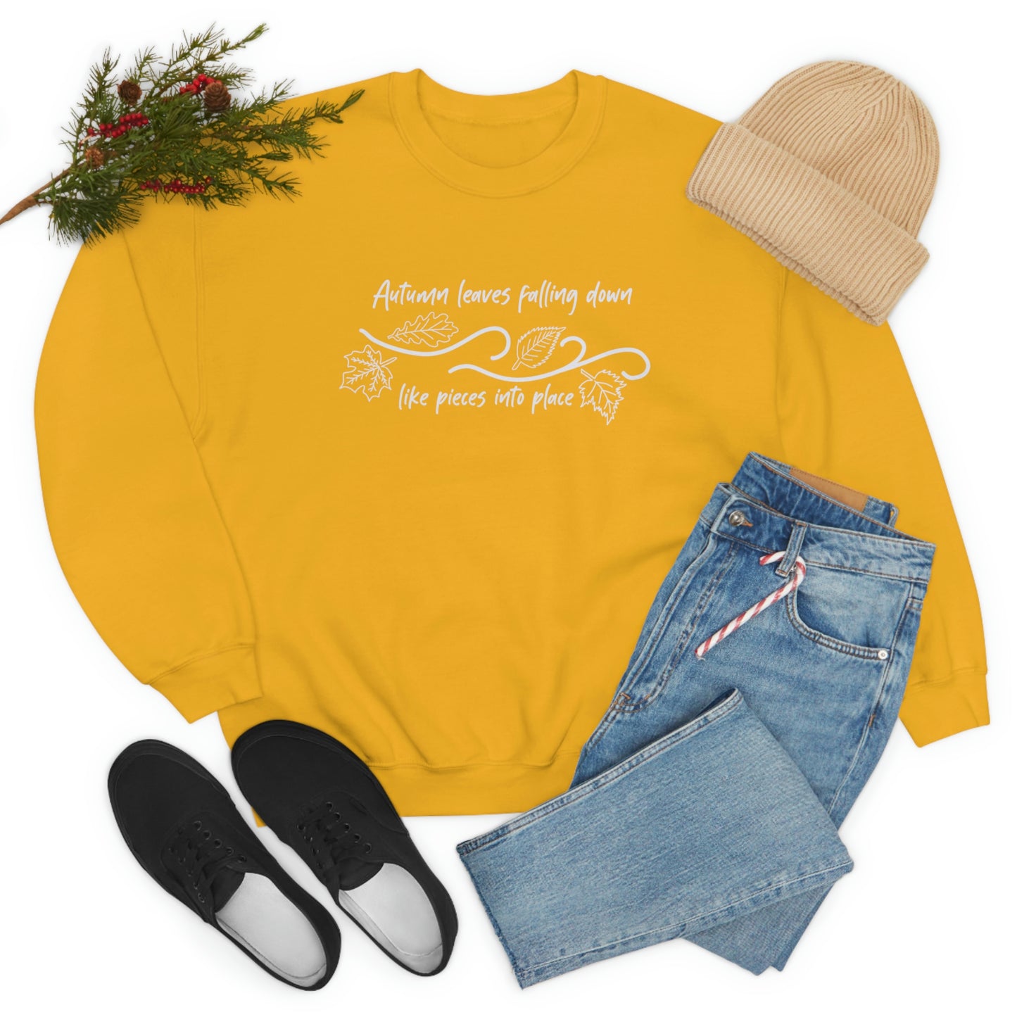 Autumn Leaves Falling Down Taylor Swift Song T Swift Taylor Swift Merch Fan Swifty Gift Crewneck Sweatshirt