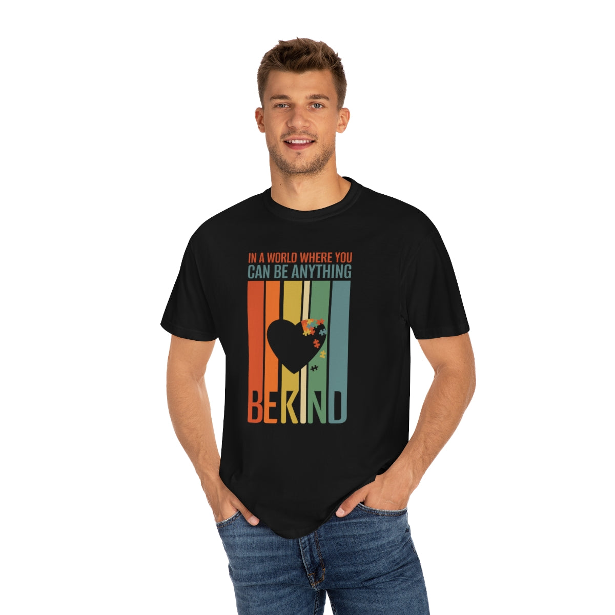 Be Kind Flag Heart Autism Awareness Tshirt