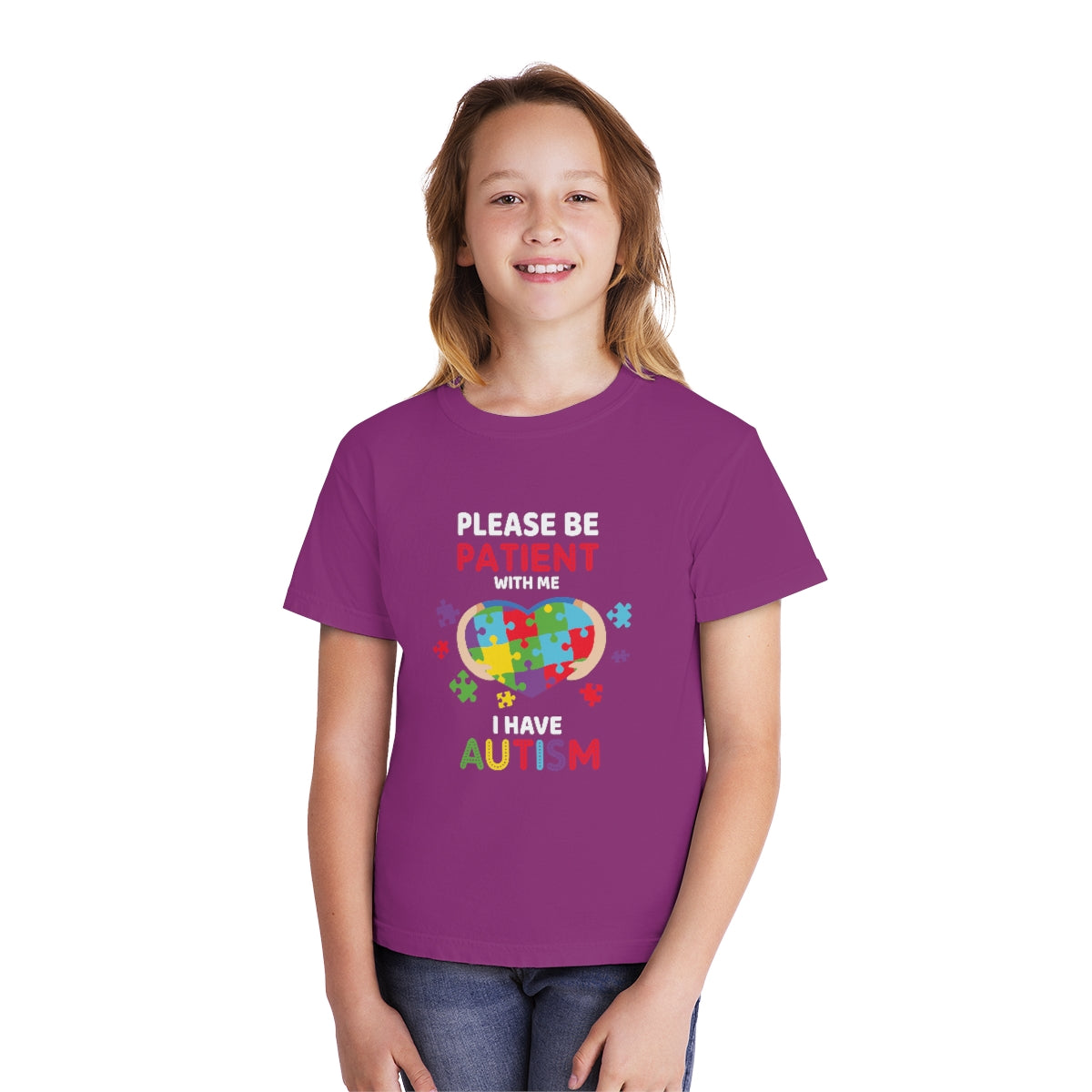 Please be Patient with Me I have Autism Youth Midweight Tshirt