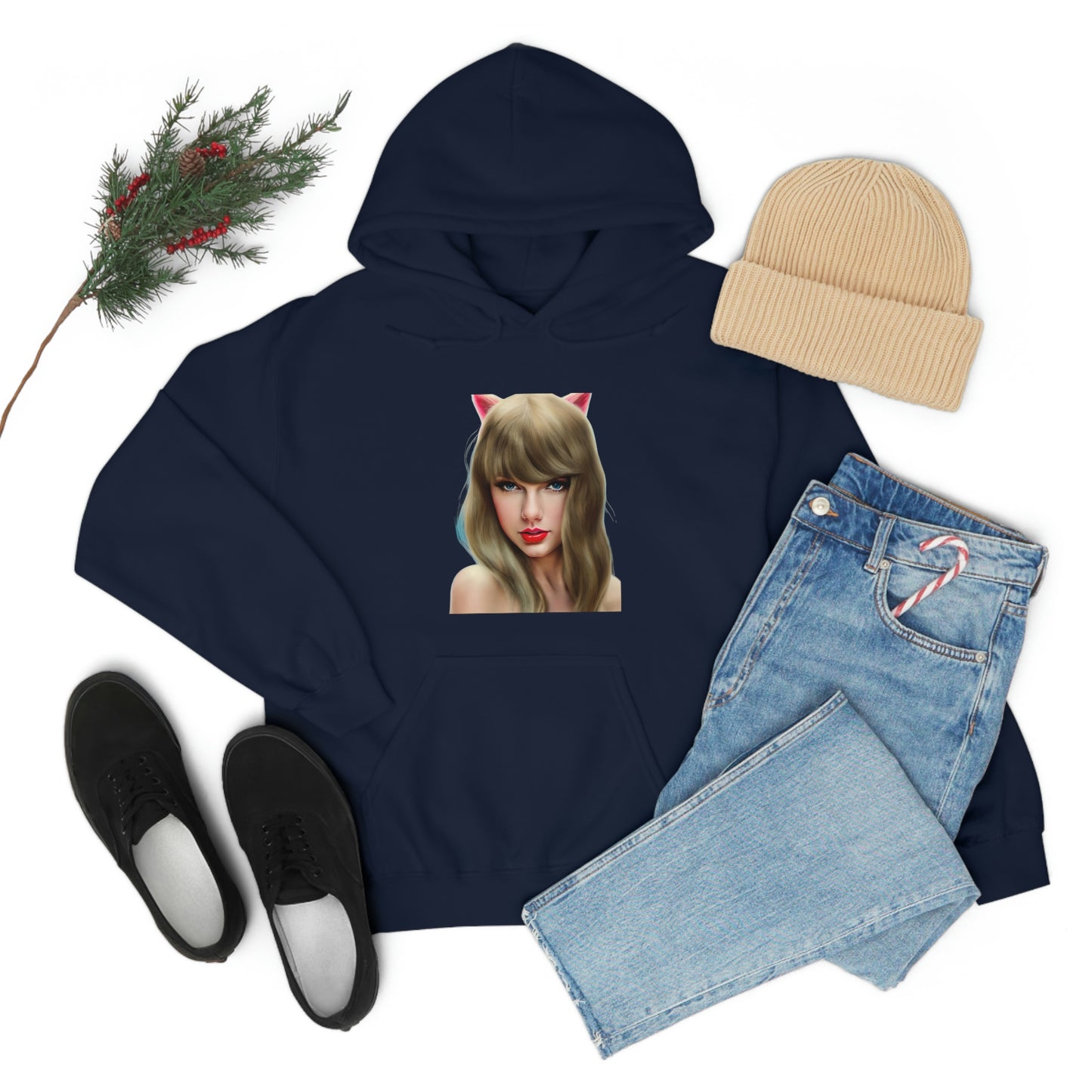 Taylor Swift Cat Ears T Swift Taylor Swift Merch Fan Swifty Gift Hooded Sweatshirt