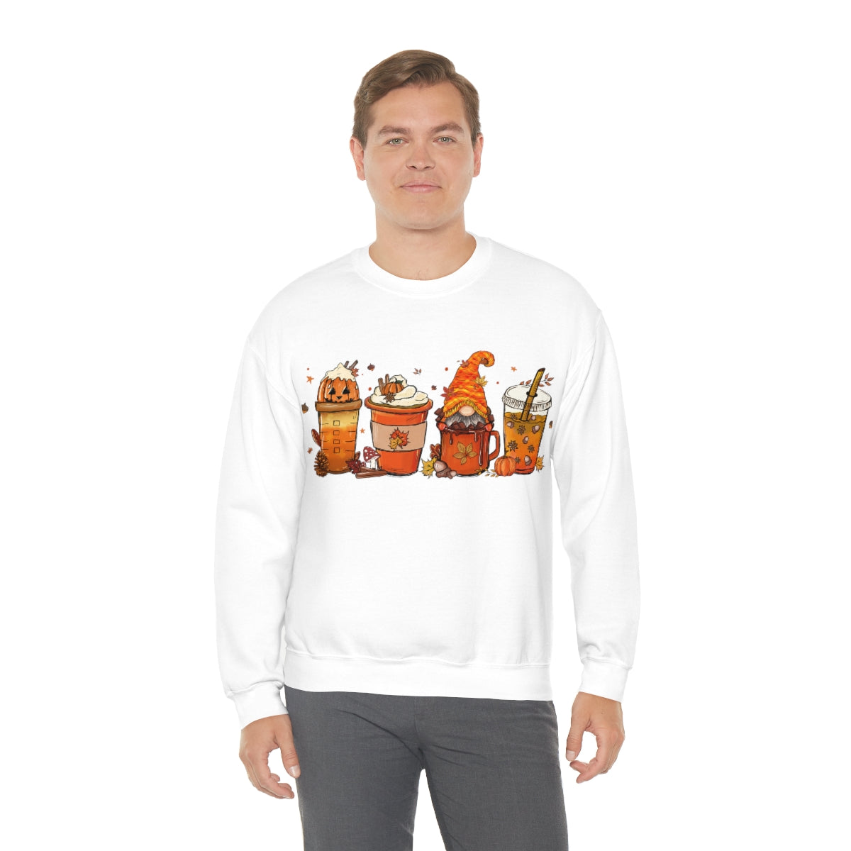 Pumpkin Spice, Coffee Sweatshirt, Fall Coffee Shirt on Unisex Heavy Blend™ Crewneck Sweatshirt