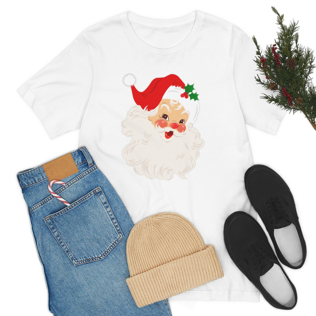 Vintage Santa Claus Saint Nick Retro Christmas Tshirt